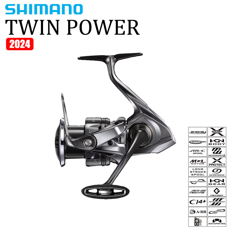 Shimano Reel Sienna - SHIMANO 2024 TWINPOWER Seawater Spinning Reel